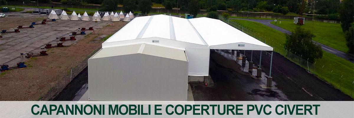 Coperture industriali in pvc capannoni mobili e tettoie pvc per ... Coperture in pvc per tettoie